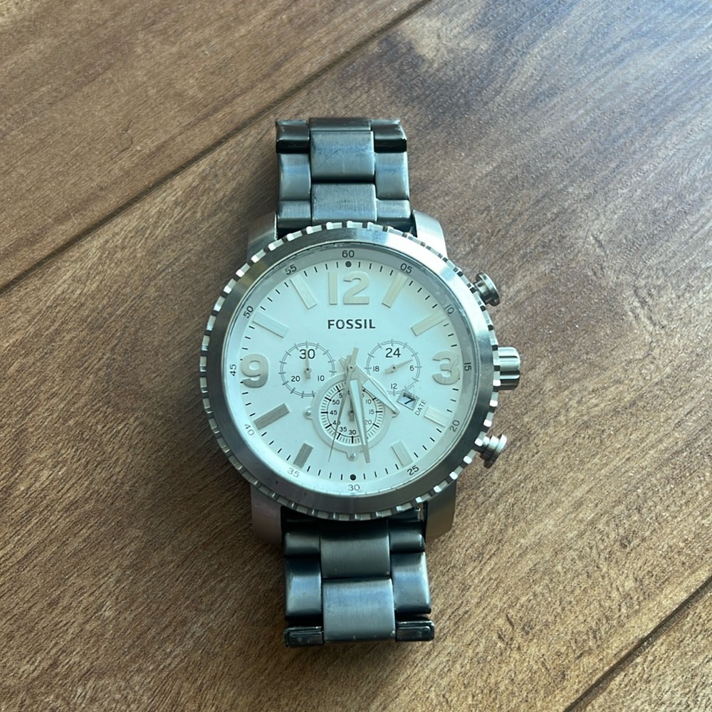 FOSSIL GAGE CHRONOGRAPH SILVER BQ2594 MEN'S WATCH